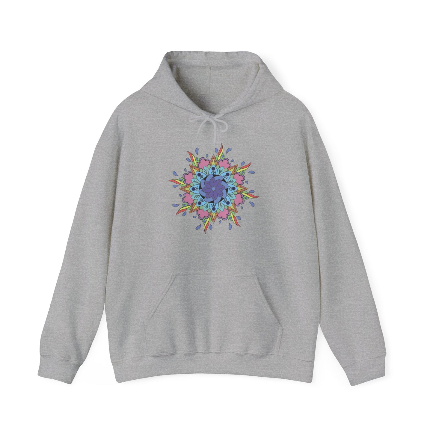 Colorful Mandala Hooded Sweatshirt (030)