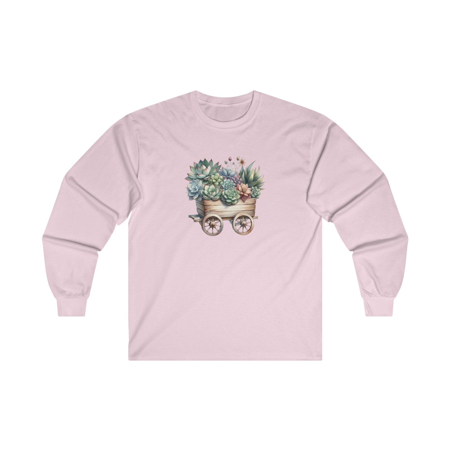 Succulent Wheelbarrow Long Sleeve Tee