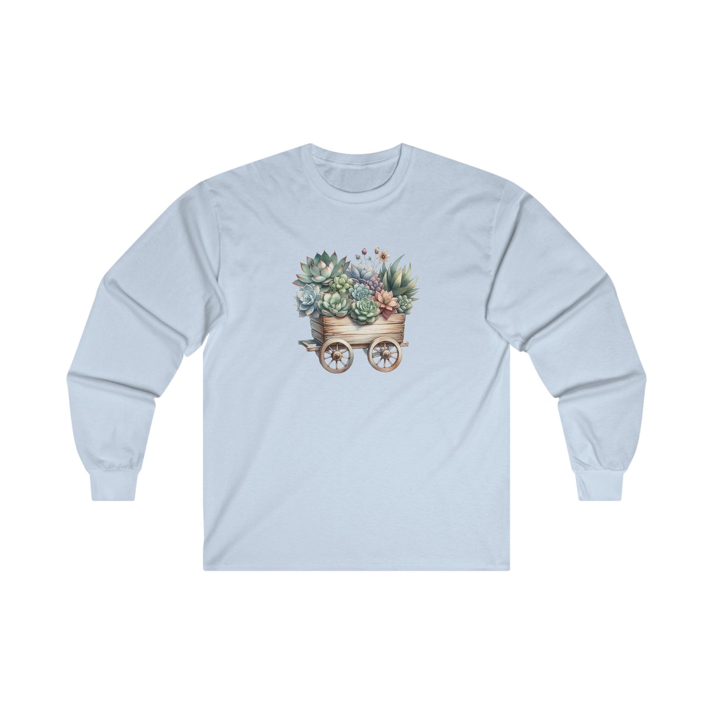 Succulent Wheelbarrow Long Sleeve Tee