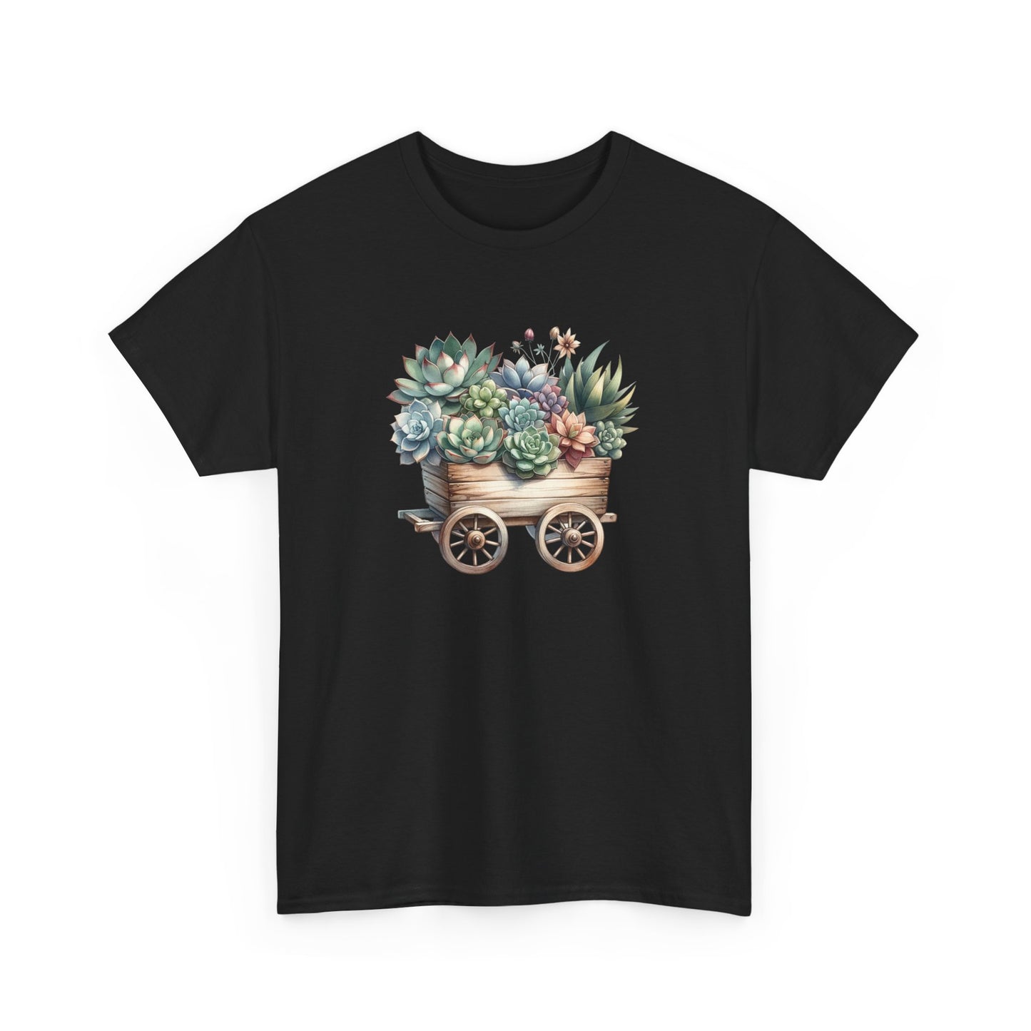 Succulent Wheelbarrow Short Sleeve Tee