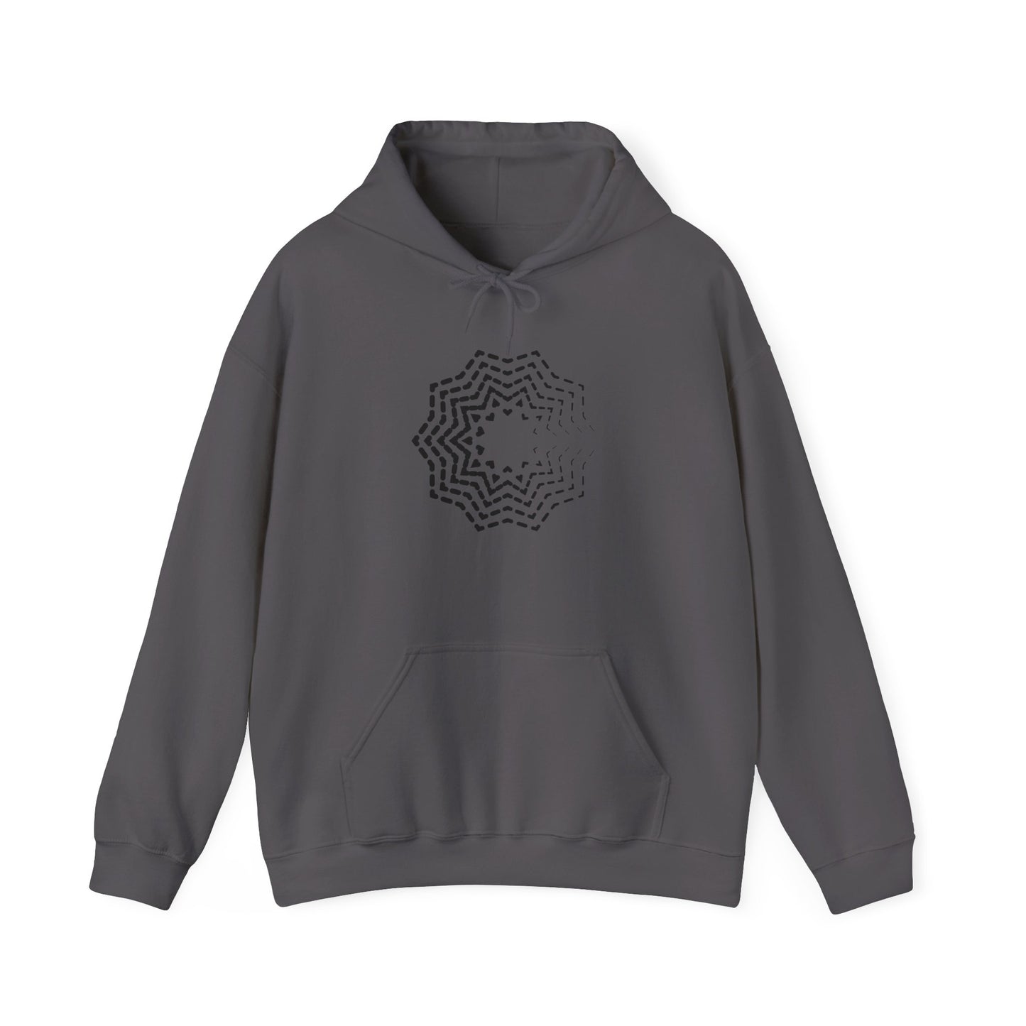 Abstract Star Hooded Sweatshirt