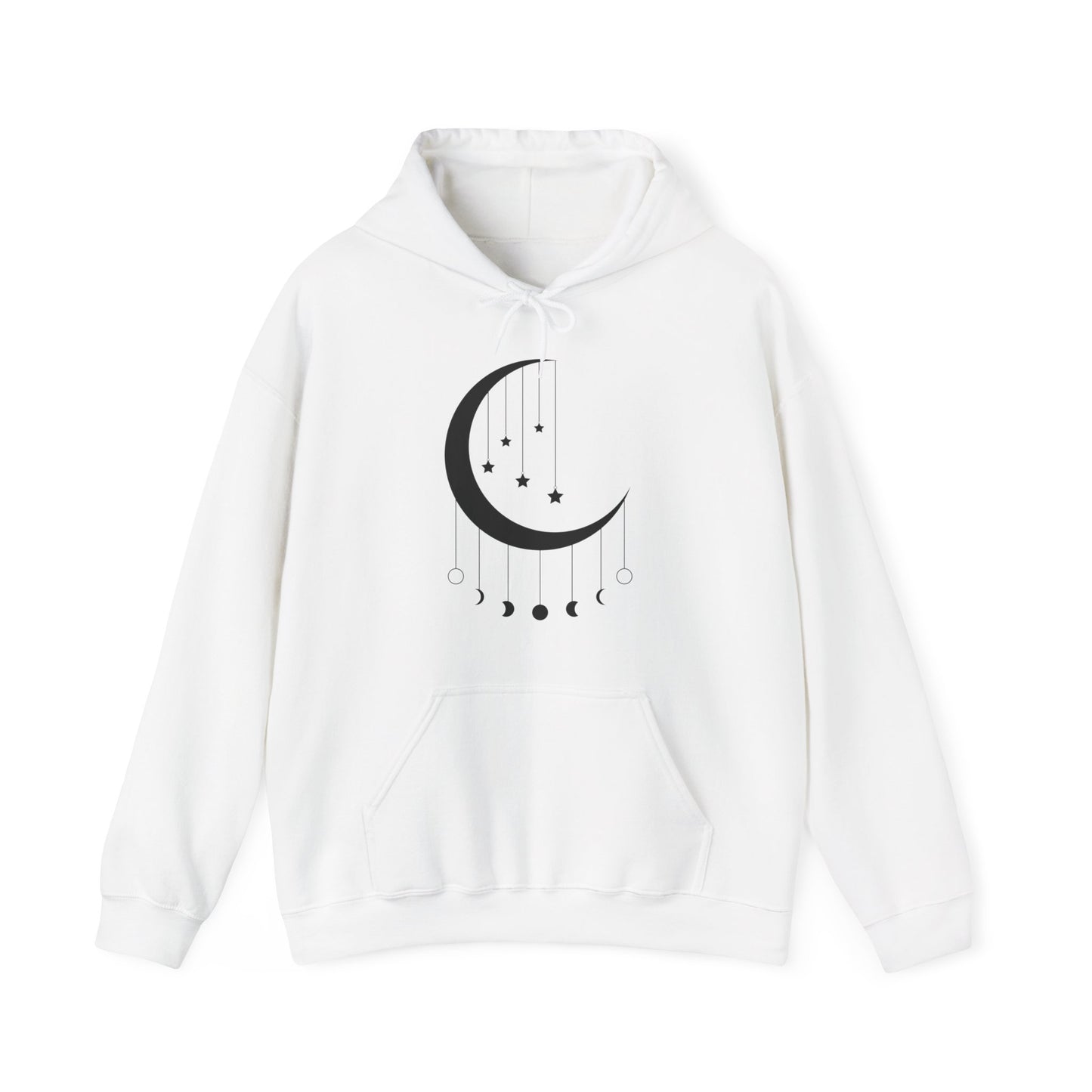 Hanging Moon Phases Hooded Sweatshirt