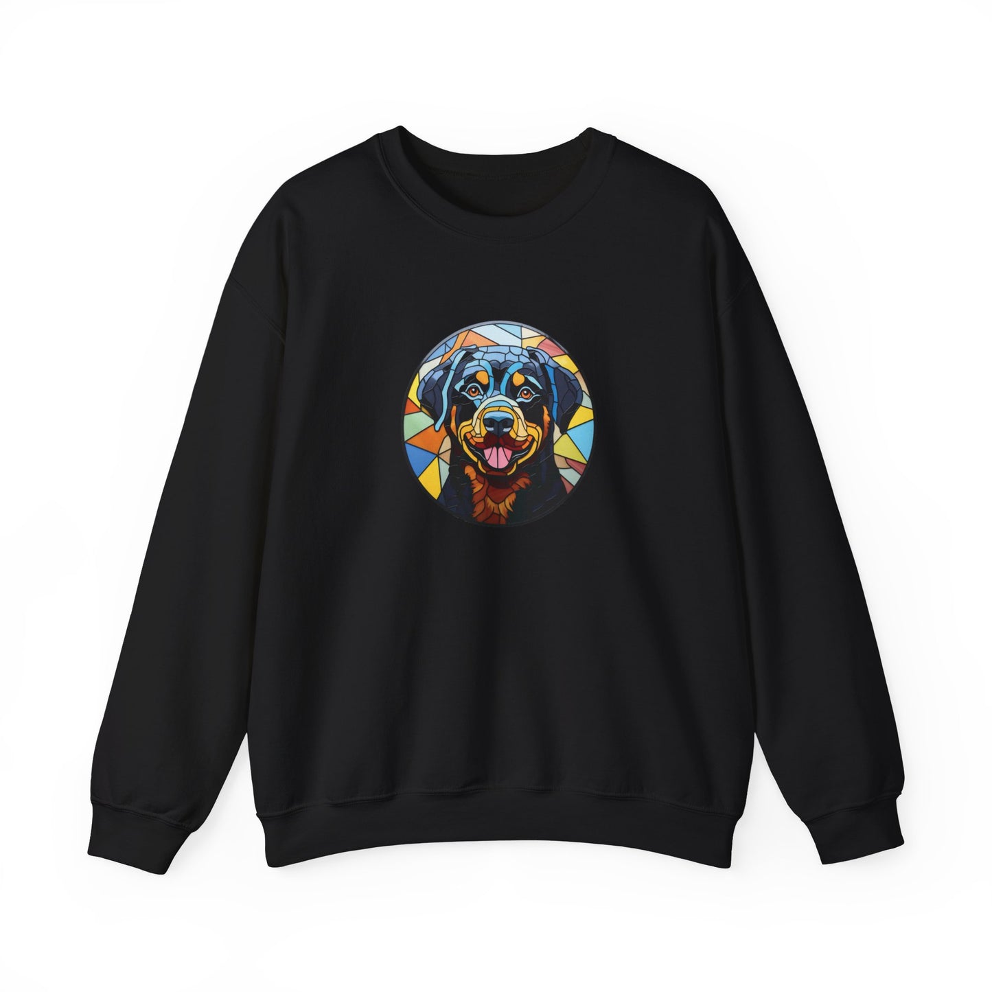 Stained Glass Rottweiler Sweatshirt