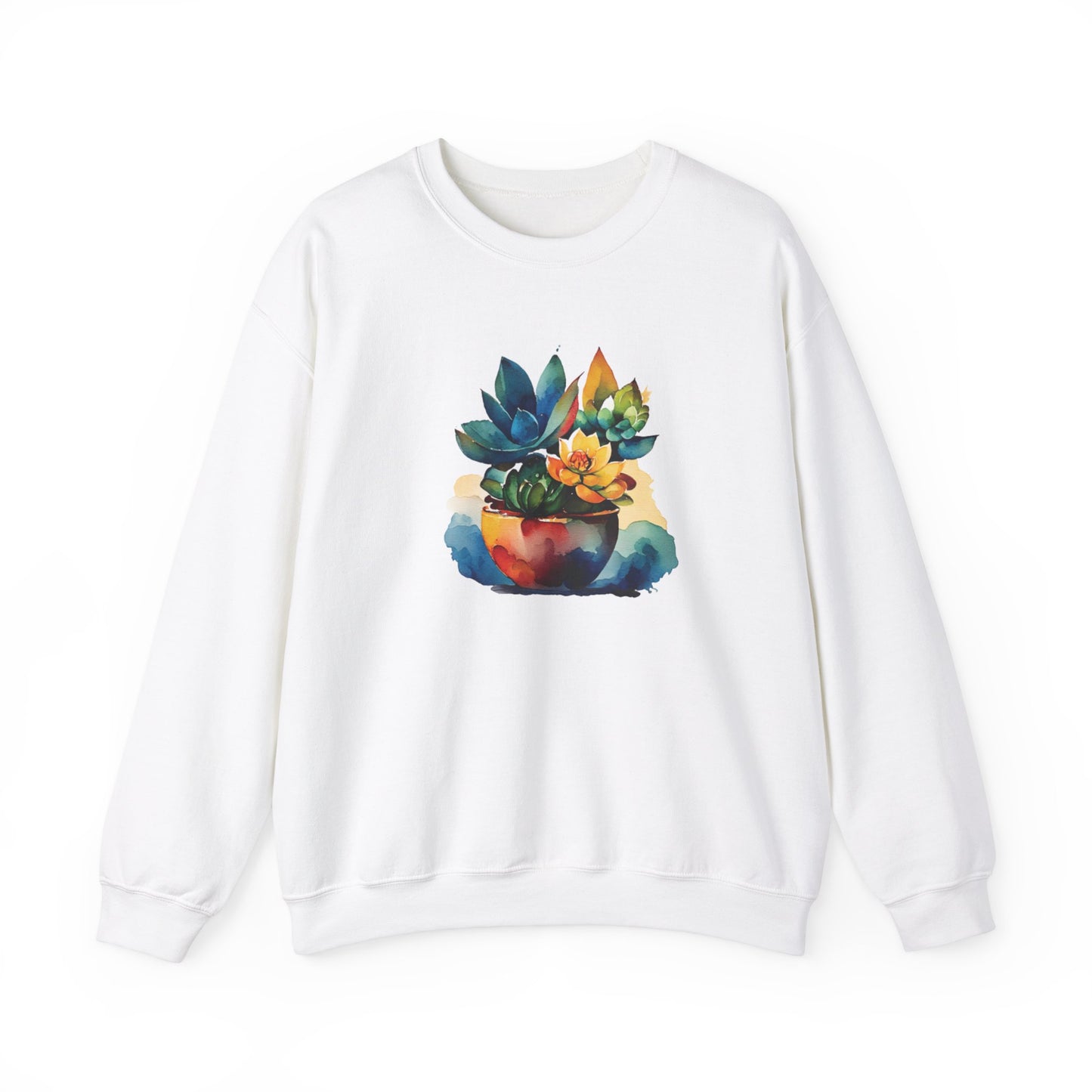 Watercolor Succulent Sweatshirt