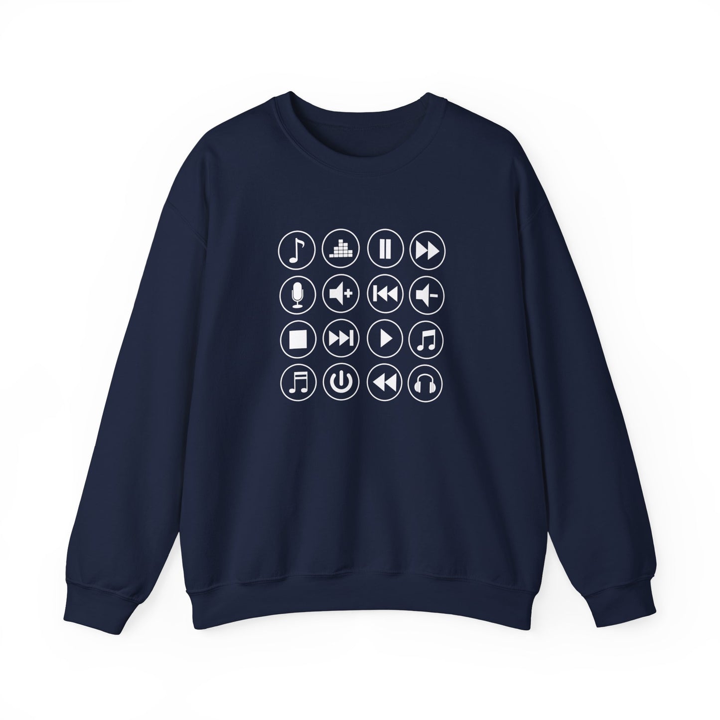 Music Player Symbols Sweatshirt