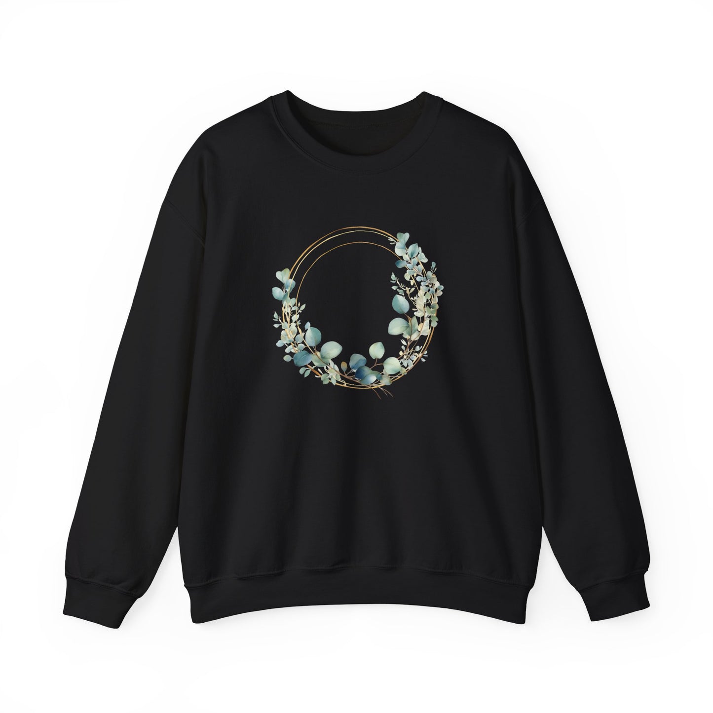 Watercolor Leaf Circle Sweatshirt