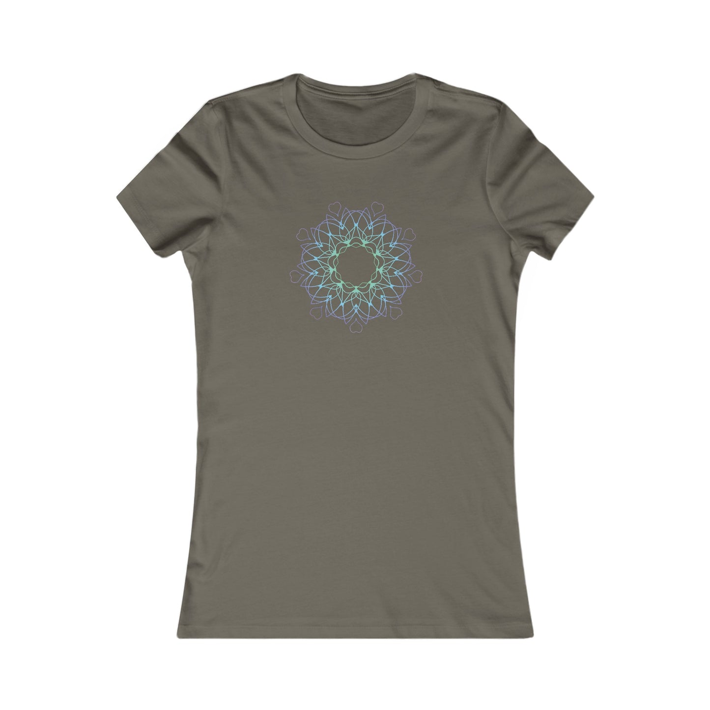 Colorful Mandala Fitted Tee (007)