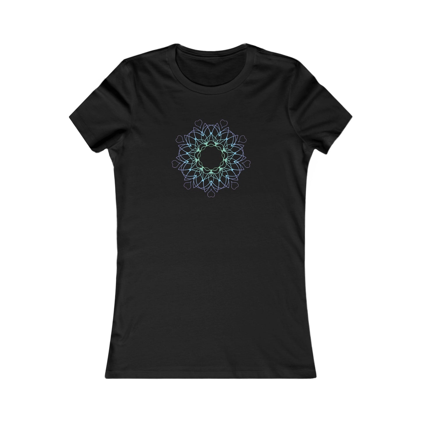 Colorful Mandala Fitted Tee (007)