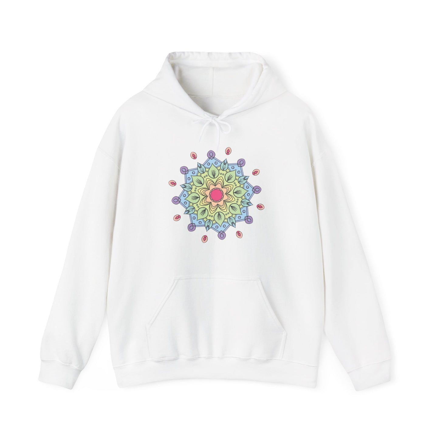 Colorful Mandala Hooded Sweatshirt (009)