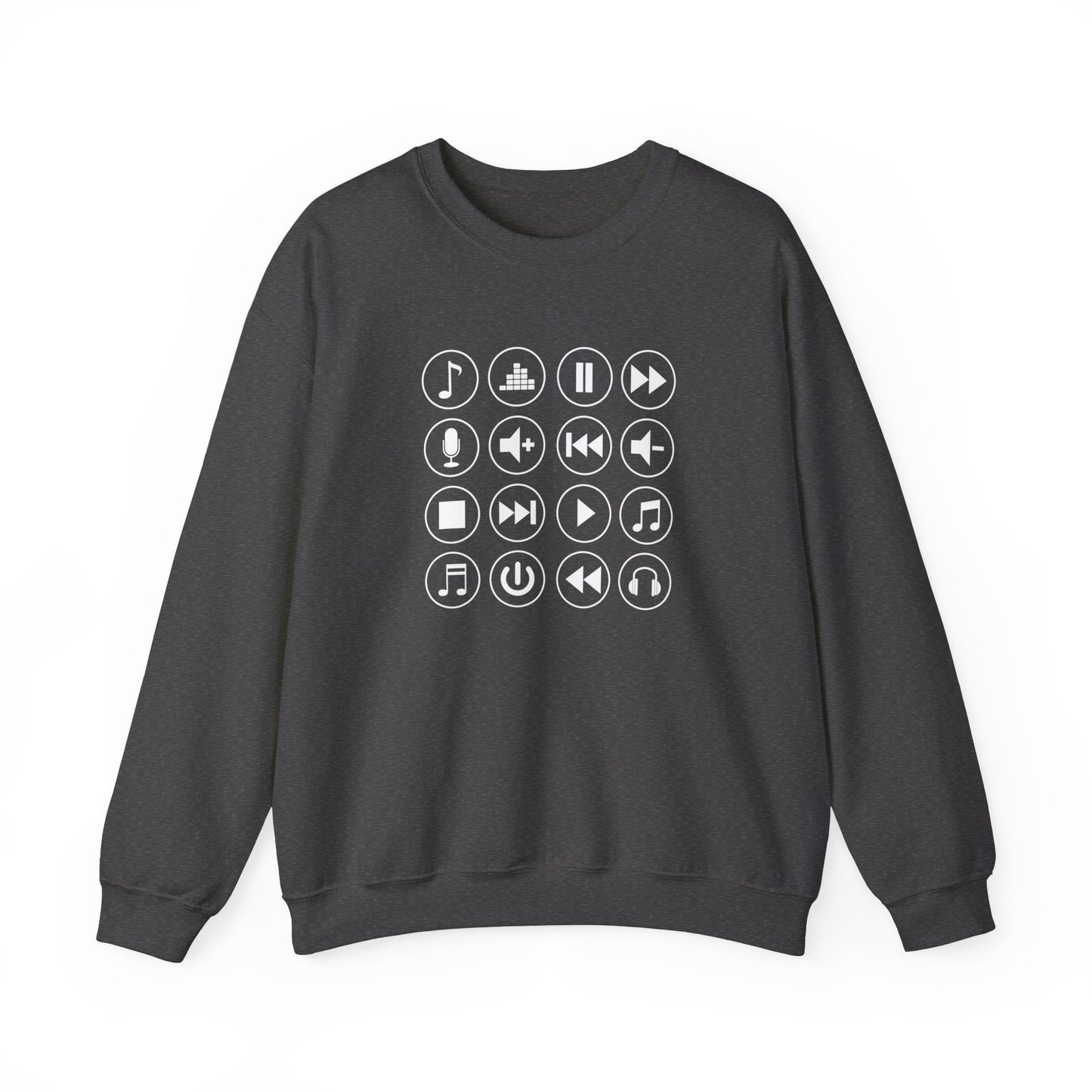 Music Player Symbols Sweatshirt