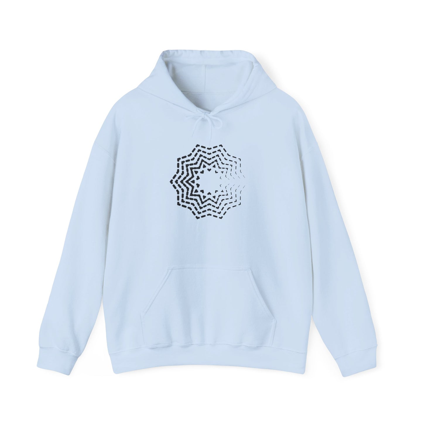 Abstract Star Hooded Sweatshirt