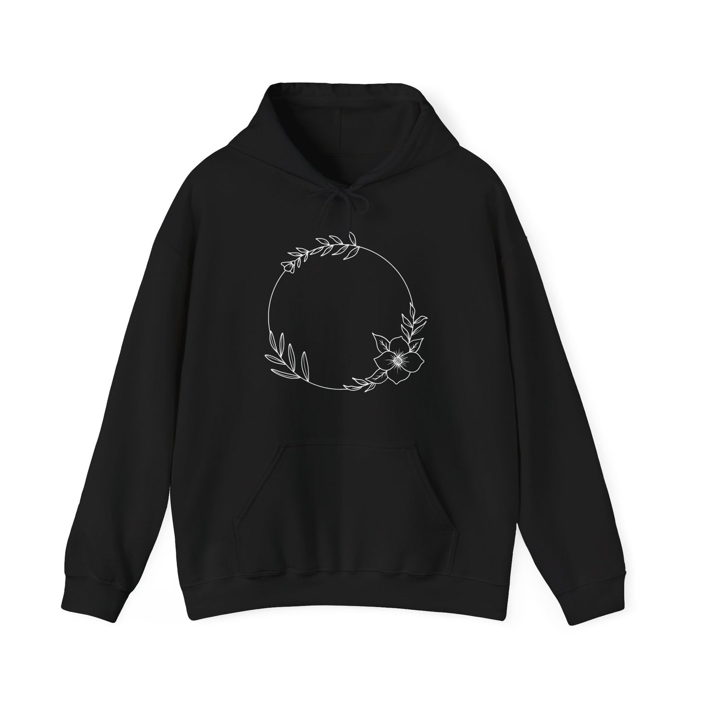 Floral Circle Hooded Sweatshirt