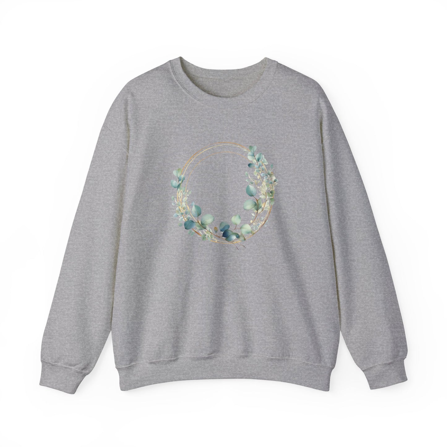 Watercolor Leaf Circle Sweatshirt