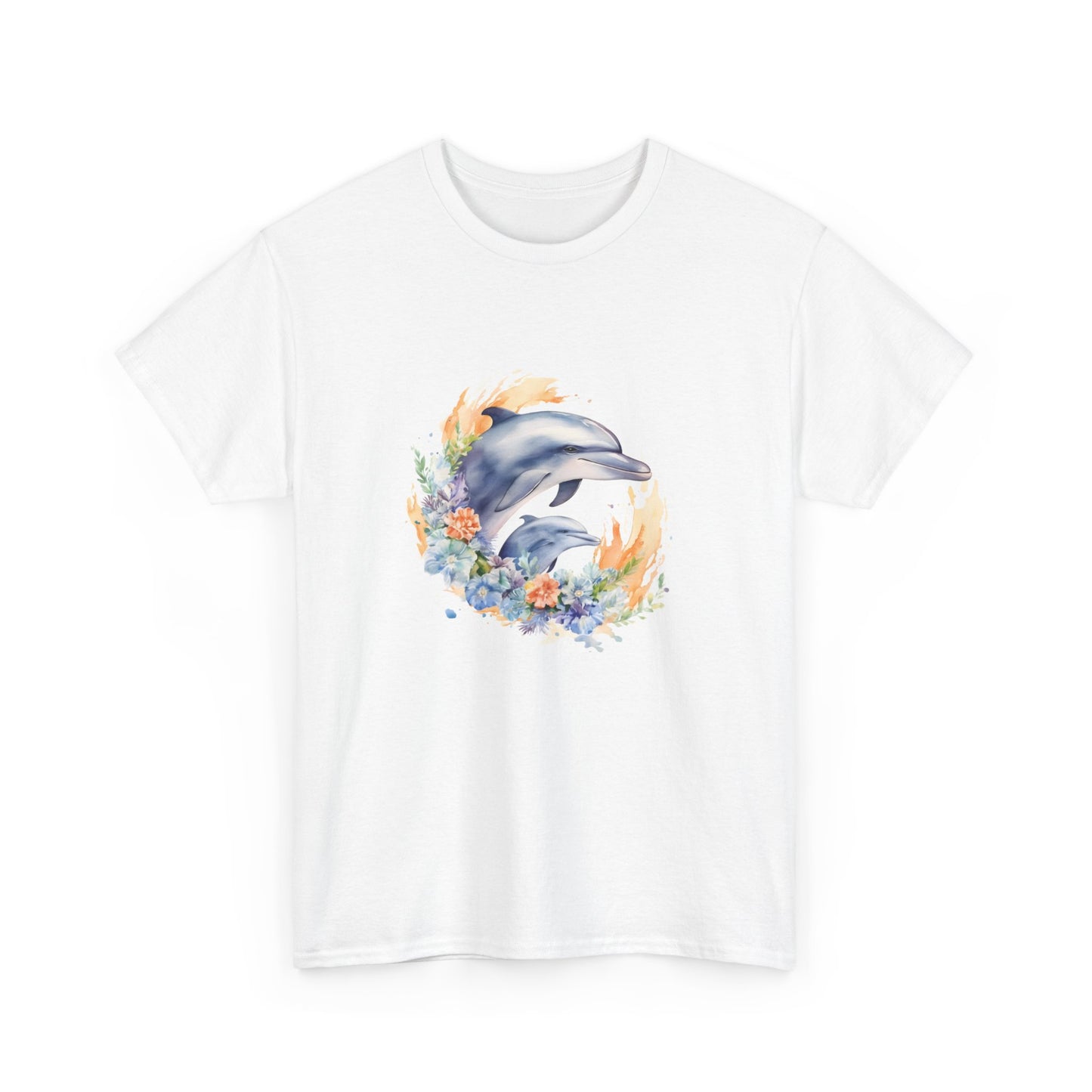 Watercolor Dolphins Short Sleeve Tee