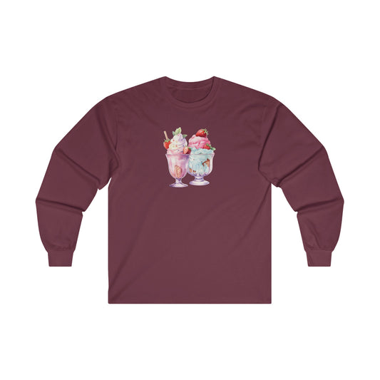 Ice Cream Sundae Long Sleeve Tee