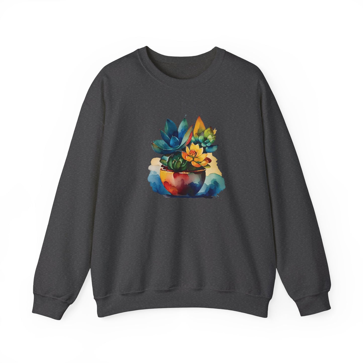 Watercolor Succulent Sweatshirt