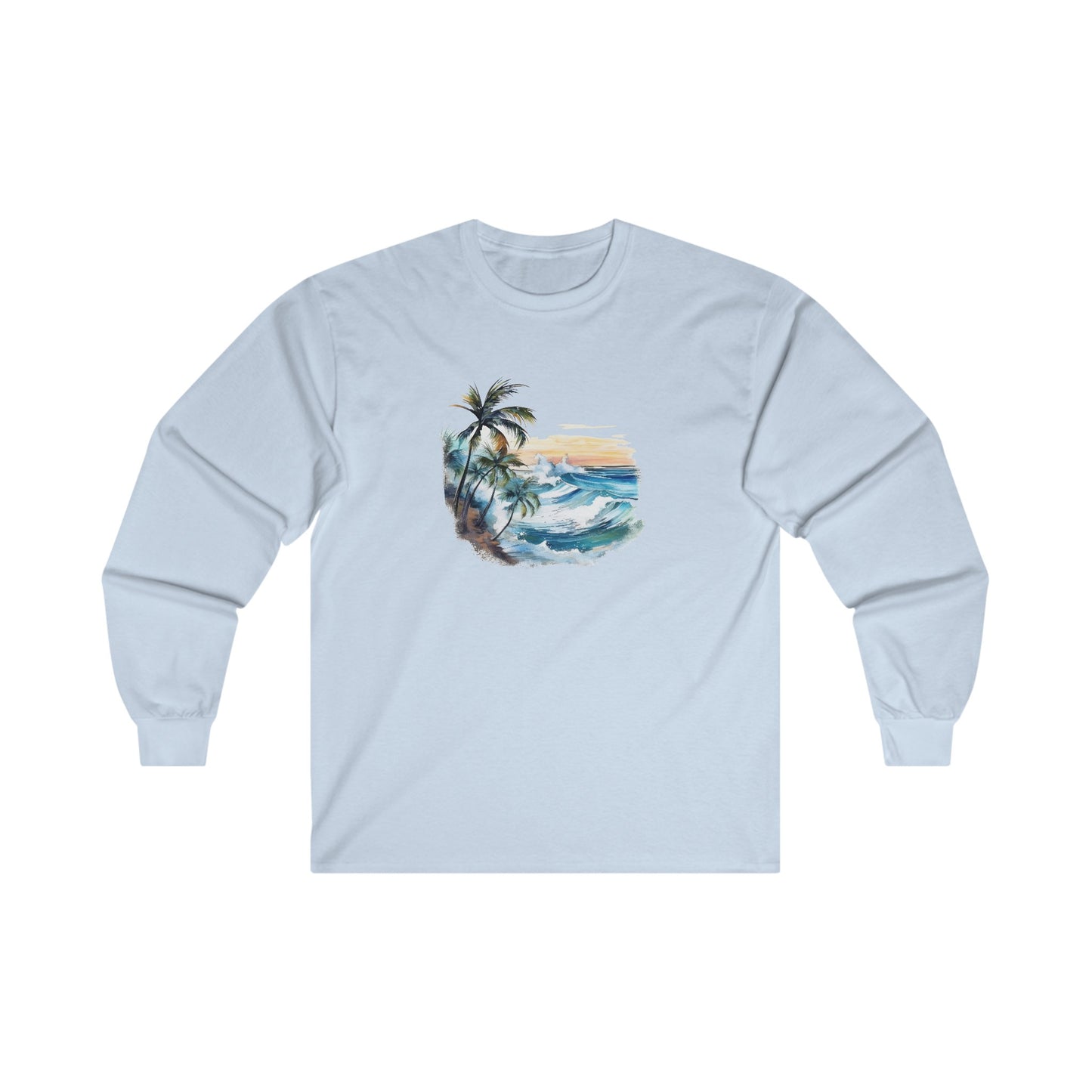Watercolor Tropical Long Sleeve Tee