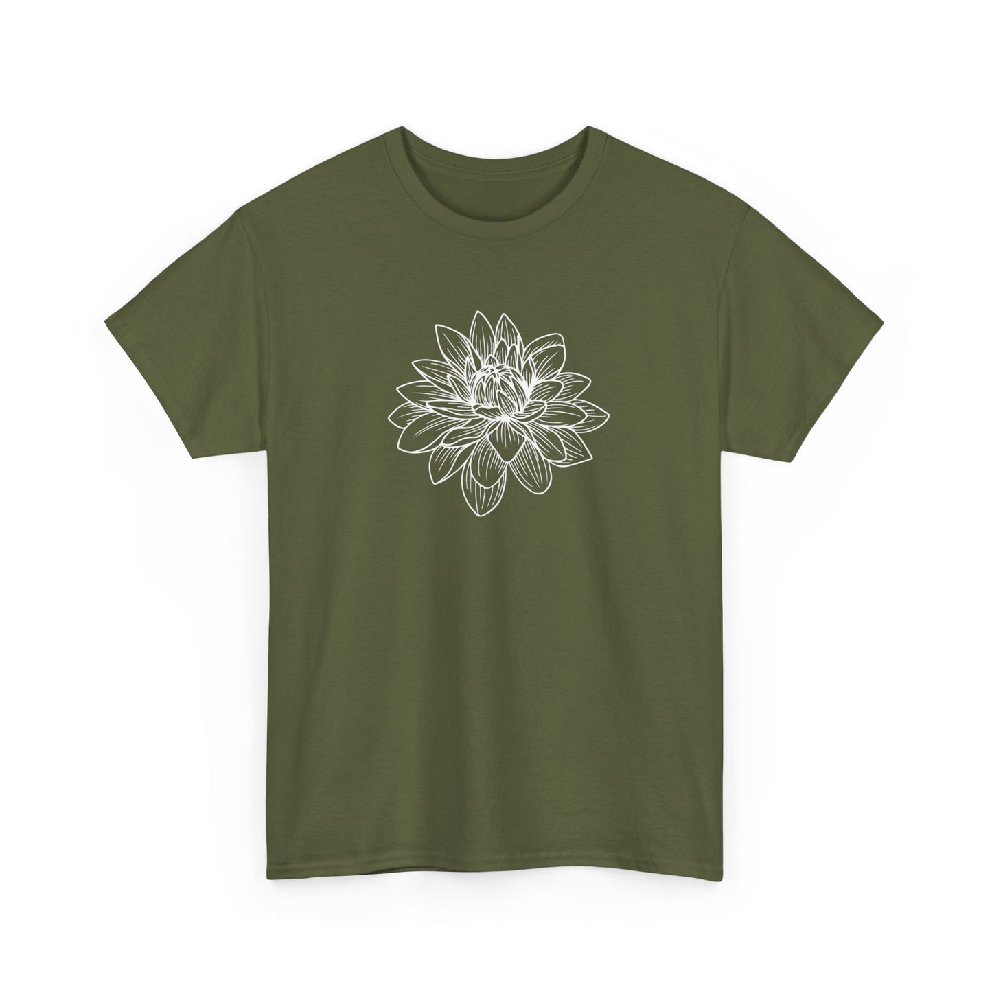 Lotus Outline Short Sleeve Tee