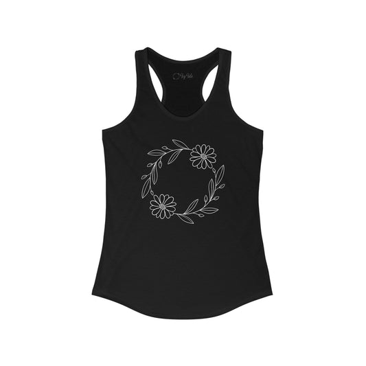 Sunflower Circle Racerback Tank