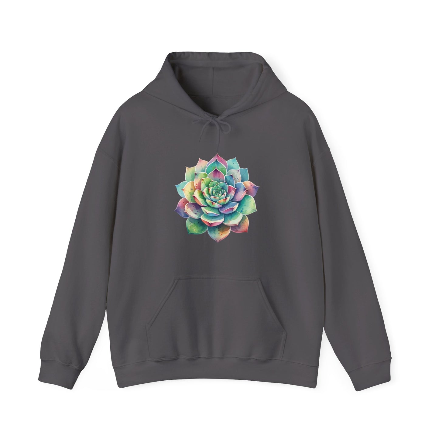 Colorful Succulent Hooded Sweatshirt