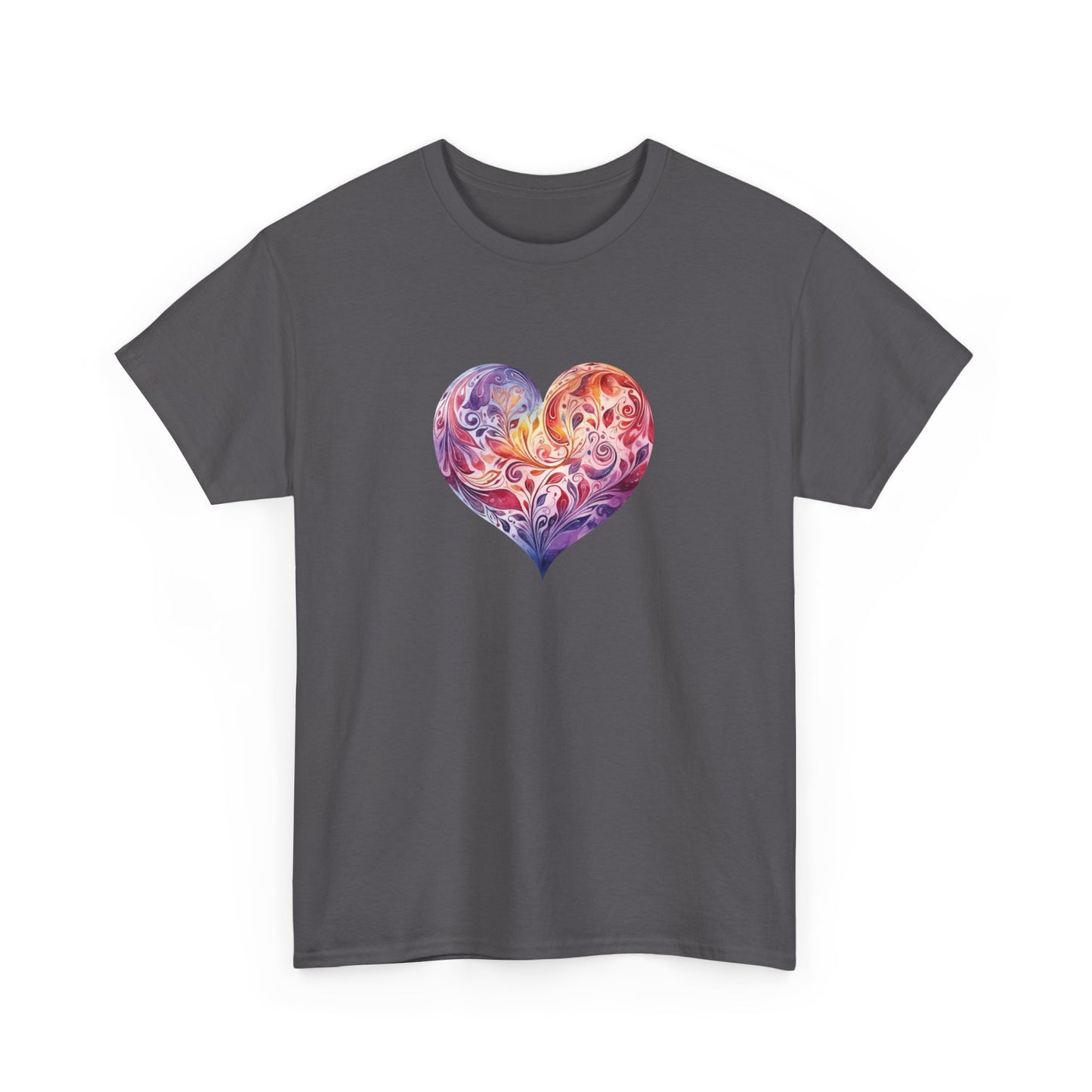 Watercolor Heart Short Sleeve Tee 003