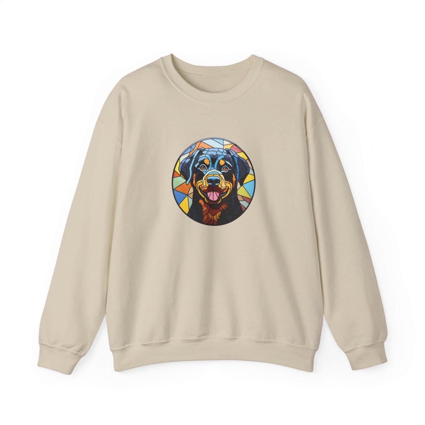 Stained Glass Rottweiler Sweatshirt