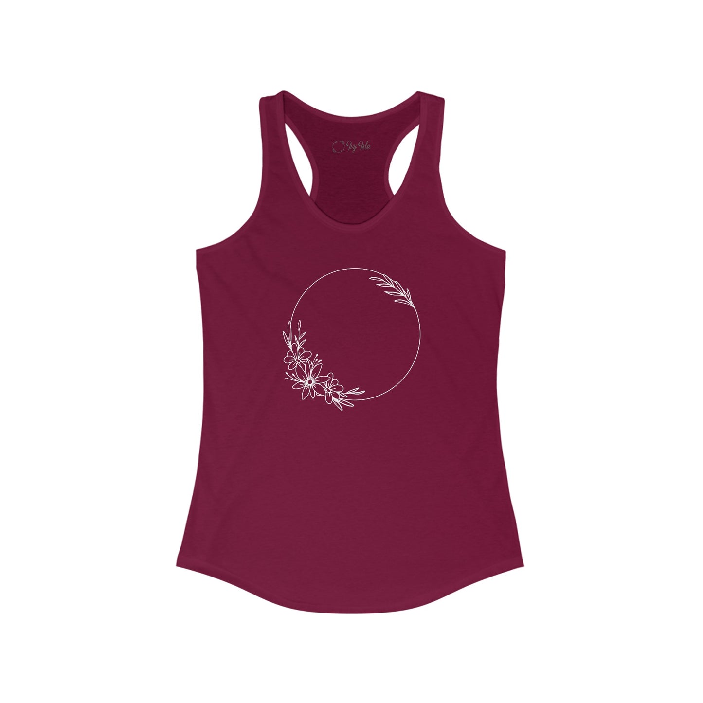 Flower Circle Racerback Tank