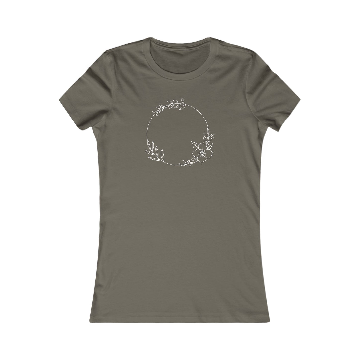 Floral Circle Fitted Tee