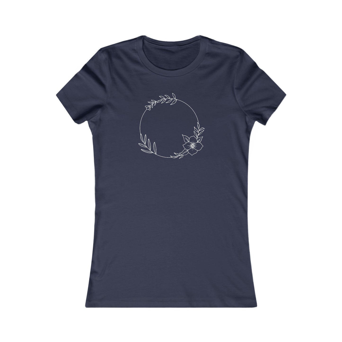 Floral Circle Fitted Tee