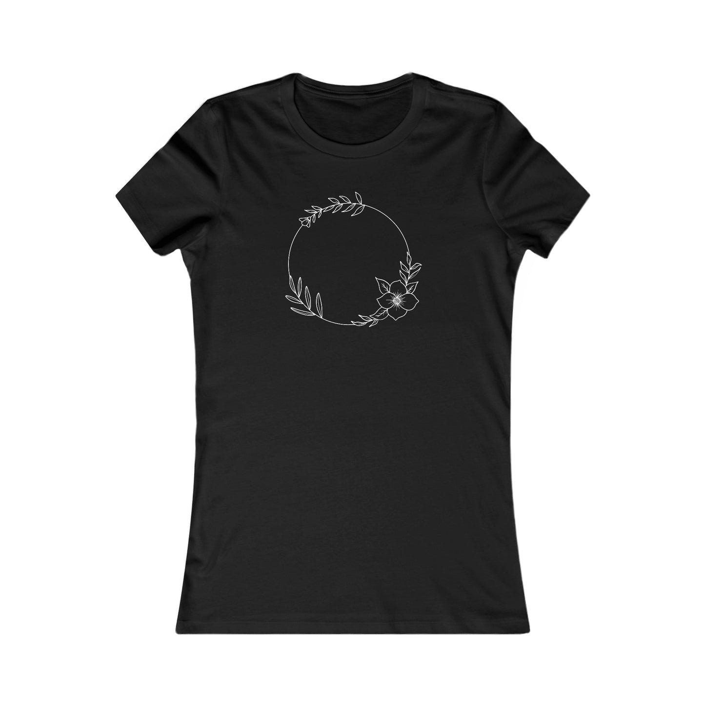 Floral Circle Fitted Tee