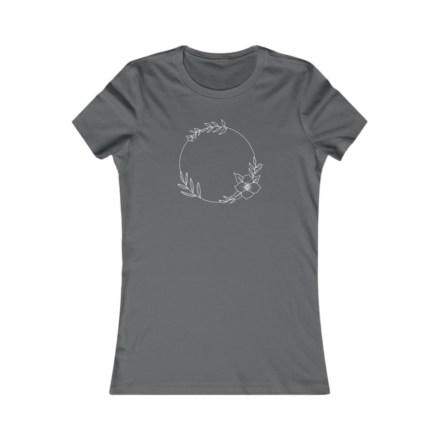 Floral Circle Fitted Tee