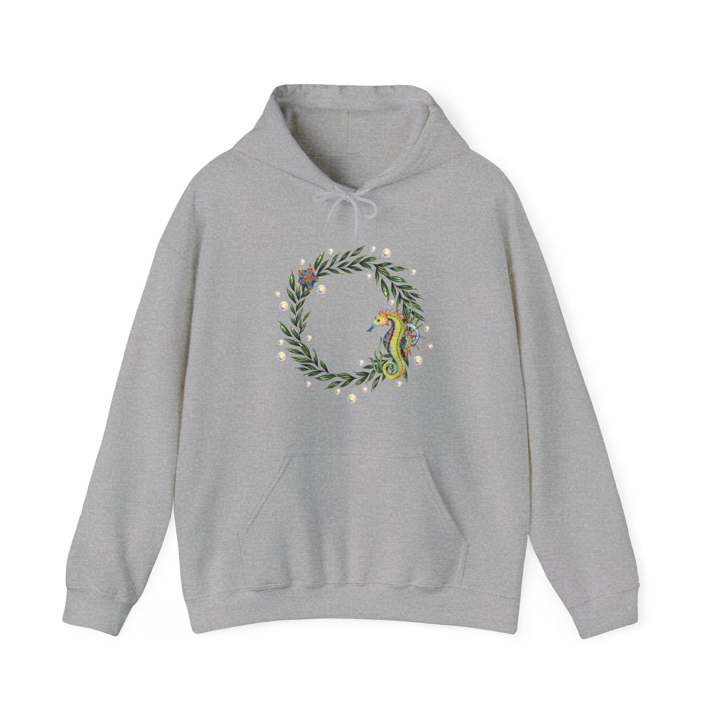 Seahorse Circle Hooded Sweatshirt