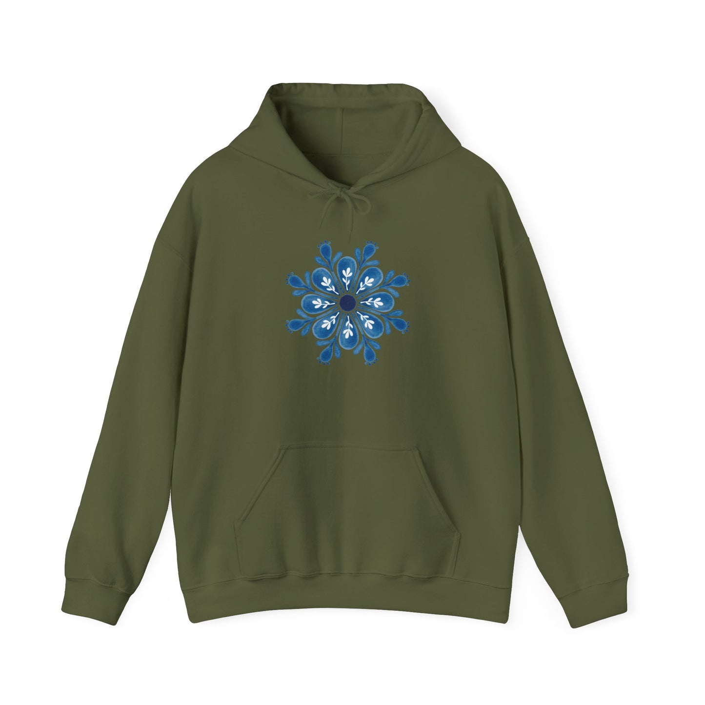 Snowflake Mandala Hooded Sweatshirt