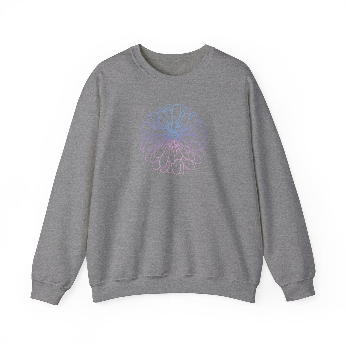 Colorful Flower Outline Sweatshirt
