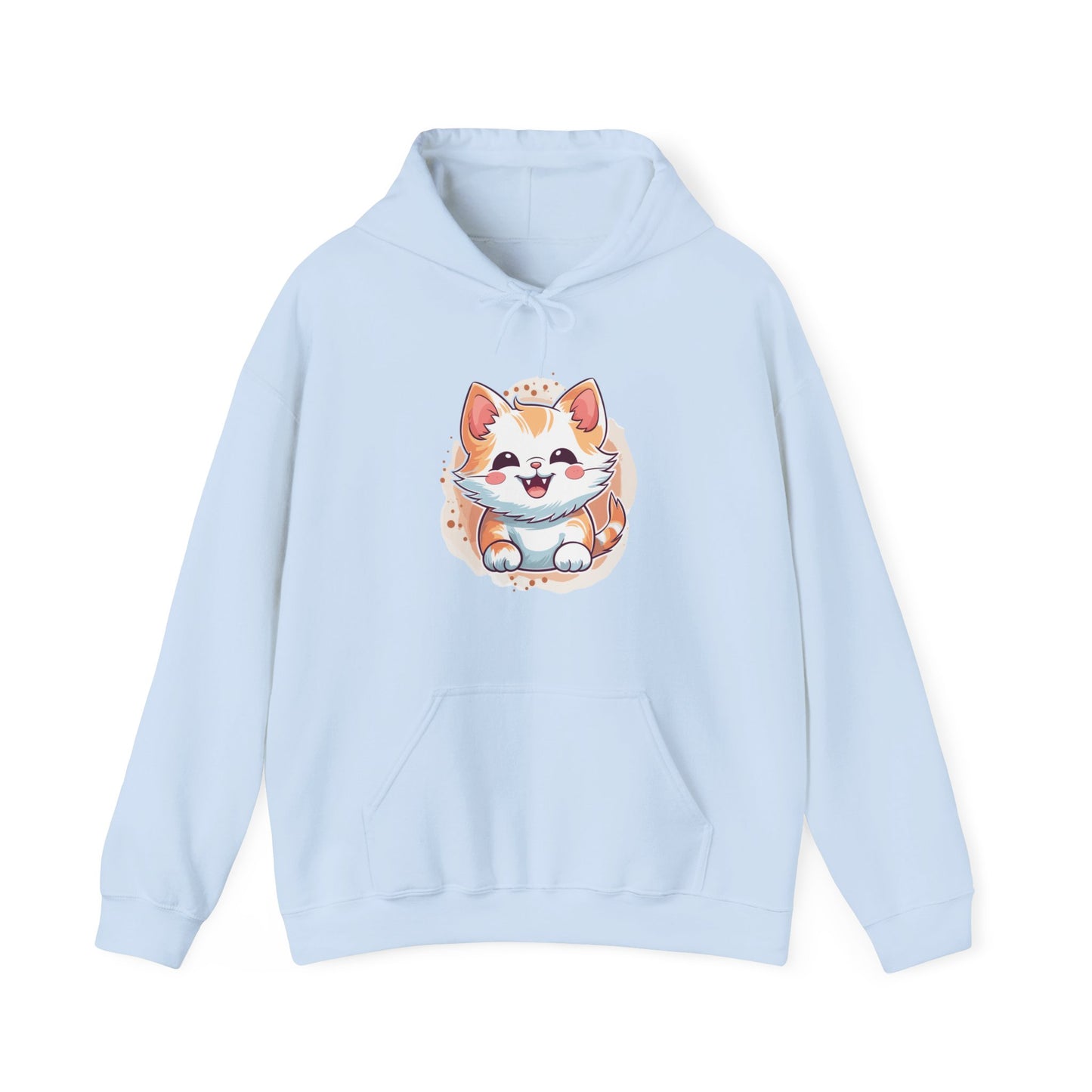Cute Brown Cat Hooded Sweatshirt