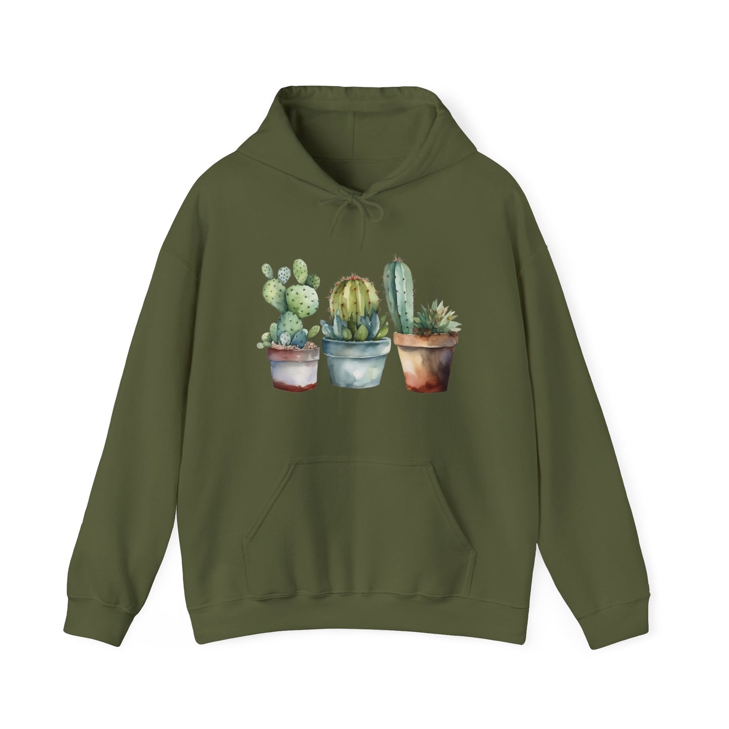 Cactus Set Hooded Sweatshirt