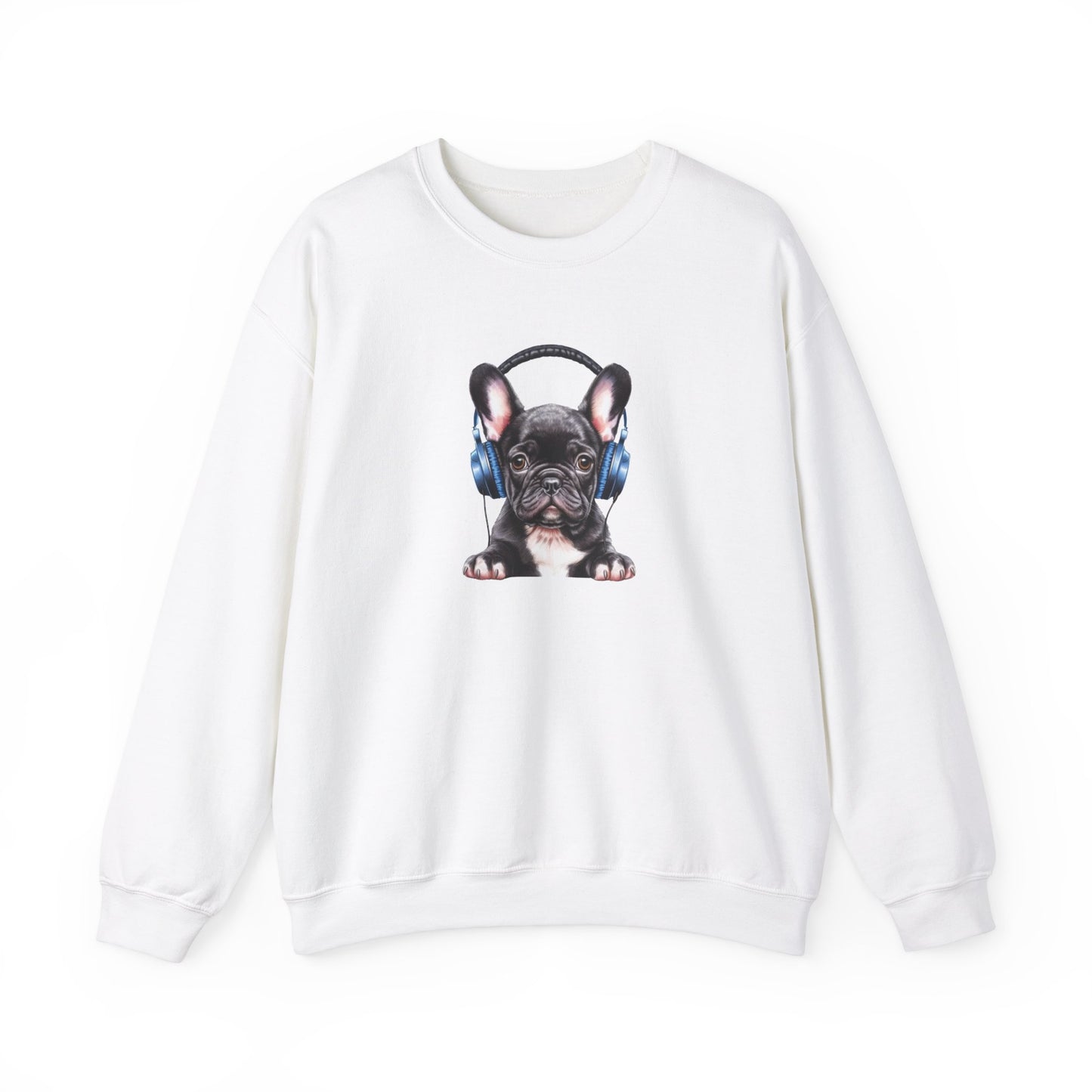 French Bulldog with Headphones Sweatshirt