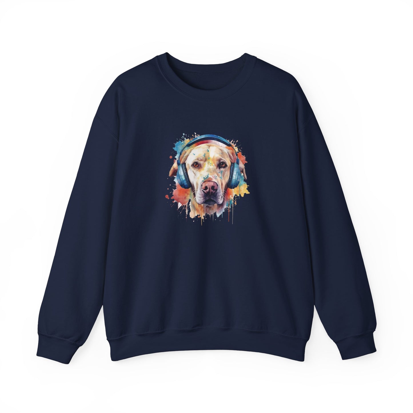 Labrador Retriever with Headphones Sweatshirt