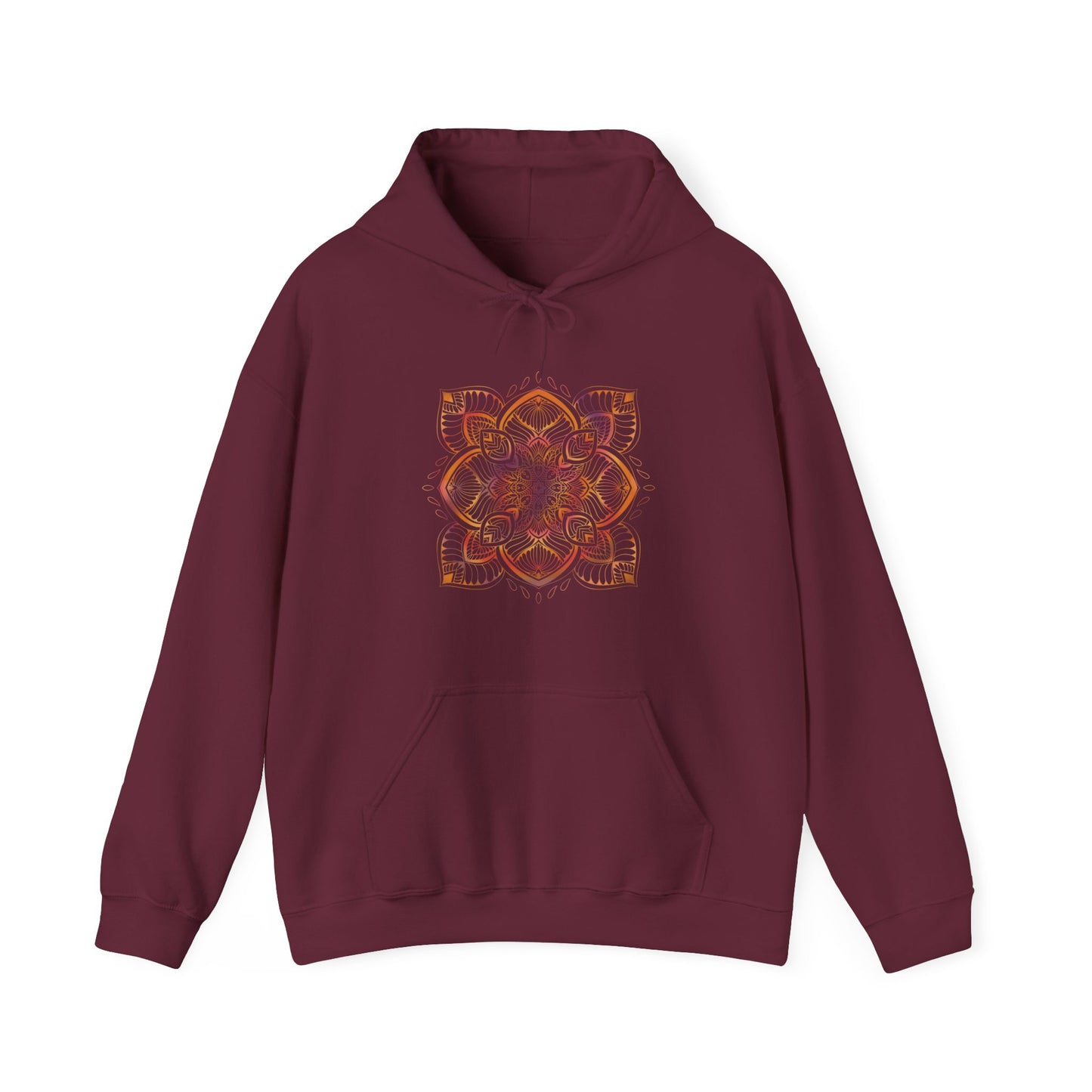 Colorful Mandala Hooded Sweatshirt (034)
