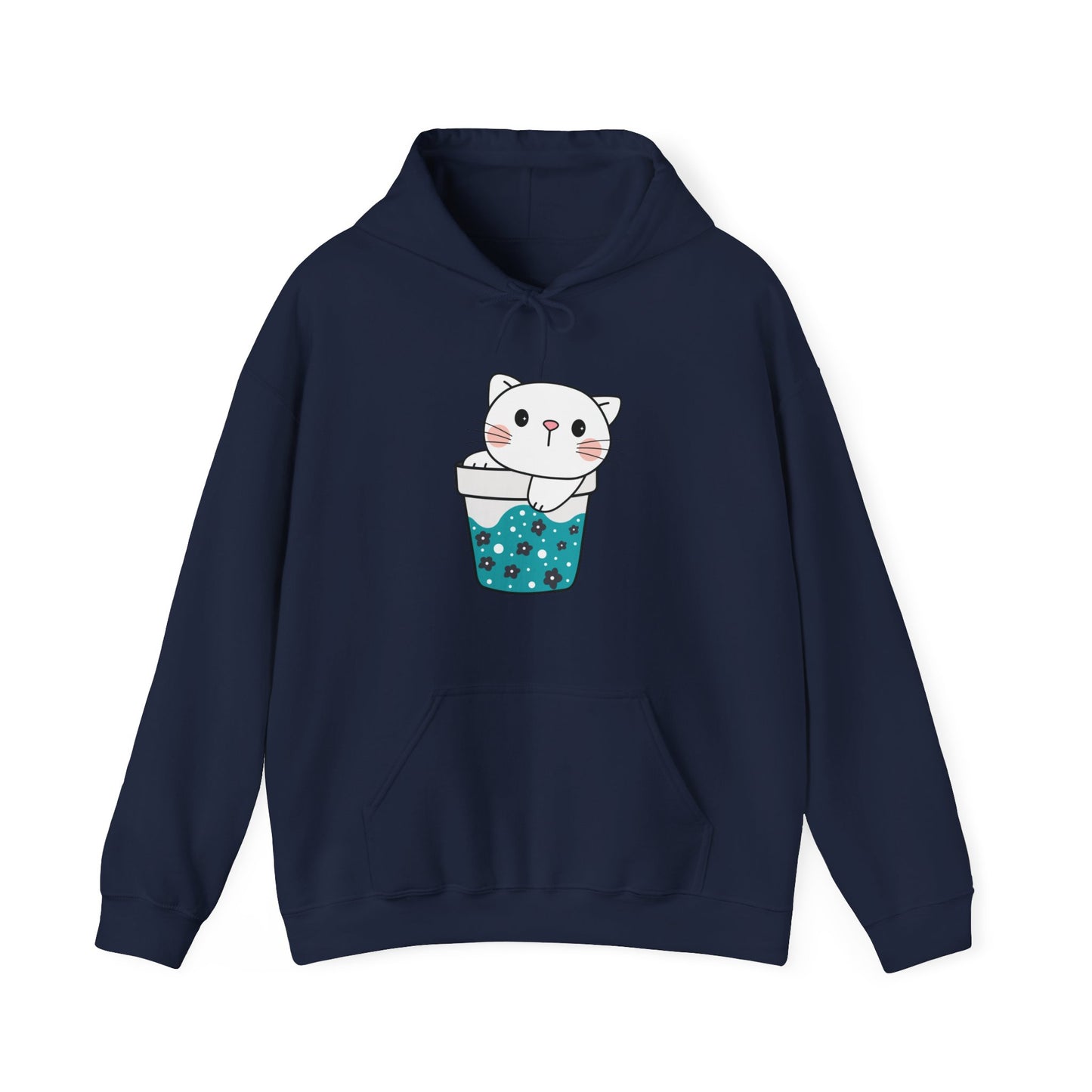 Cute Cat Cup Hooded Sweatshirt