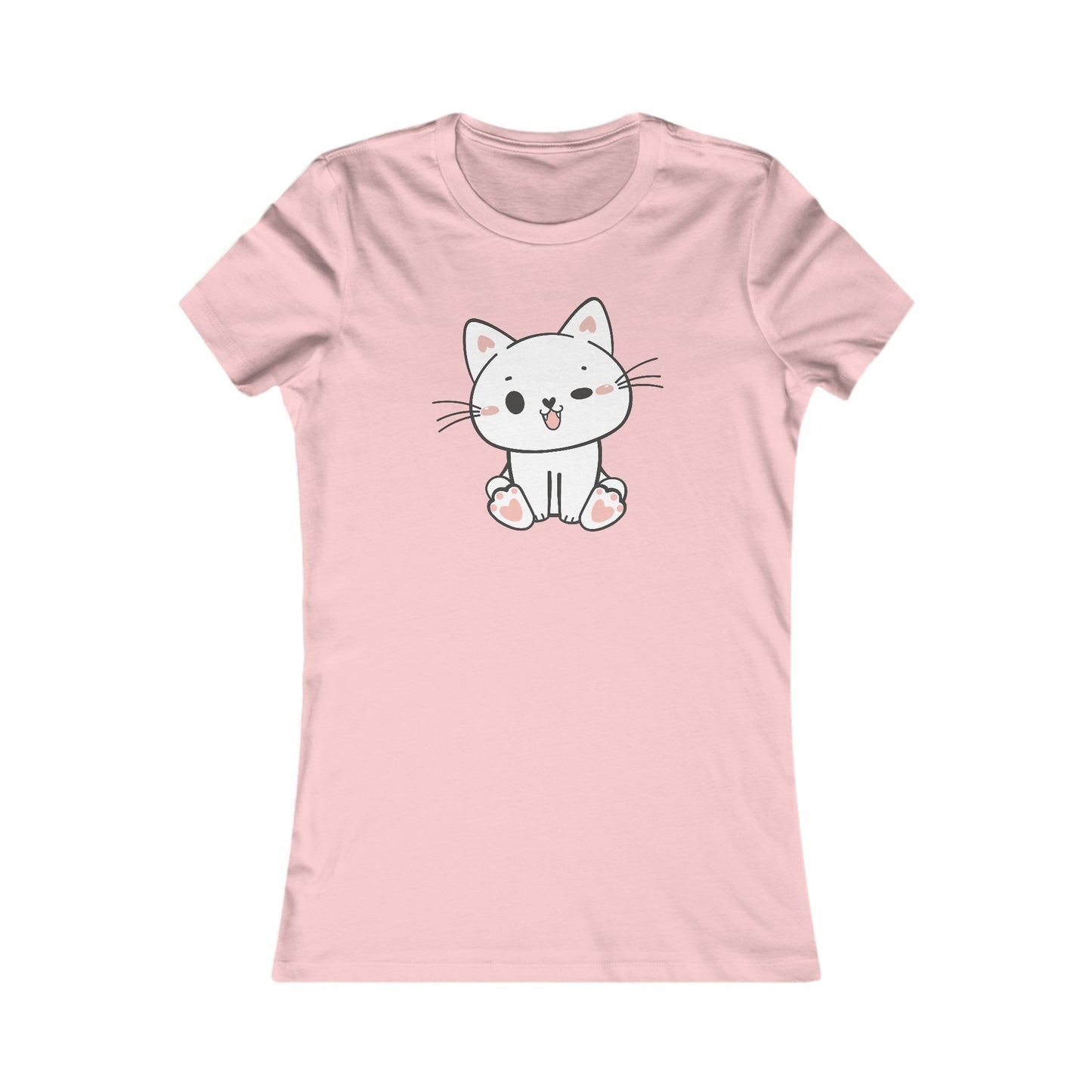 Cute Cat Fitted Tee
