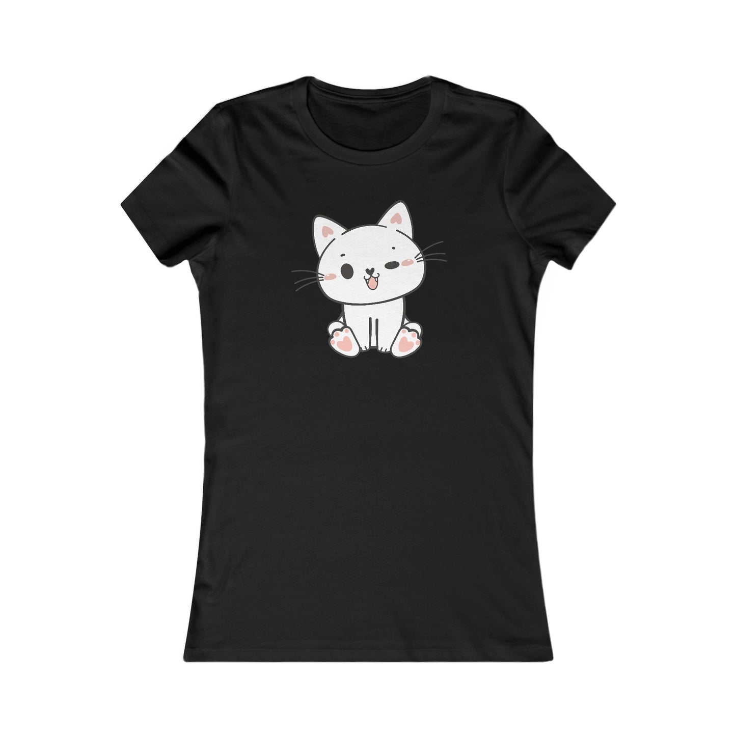 Cute Cat Fitted Tee