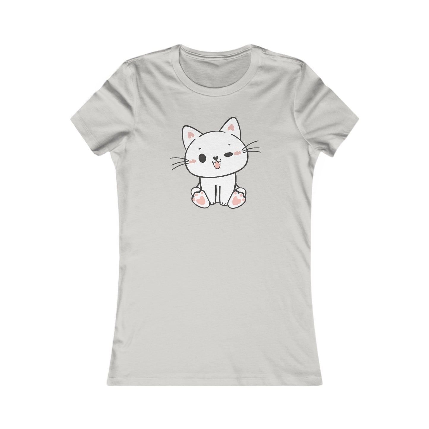 Cute Cat Fitted Tee