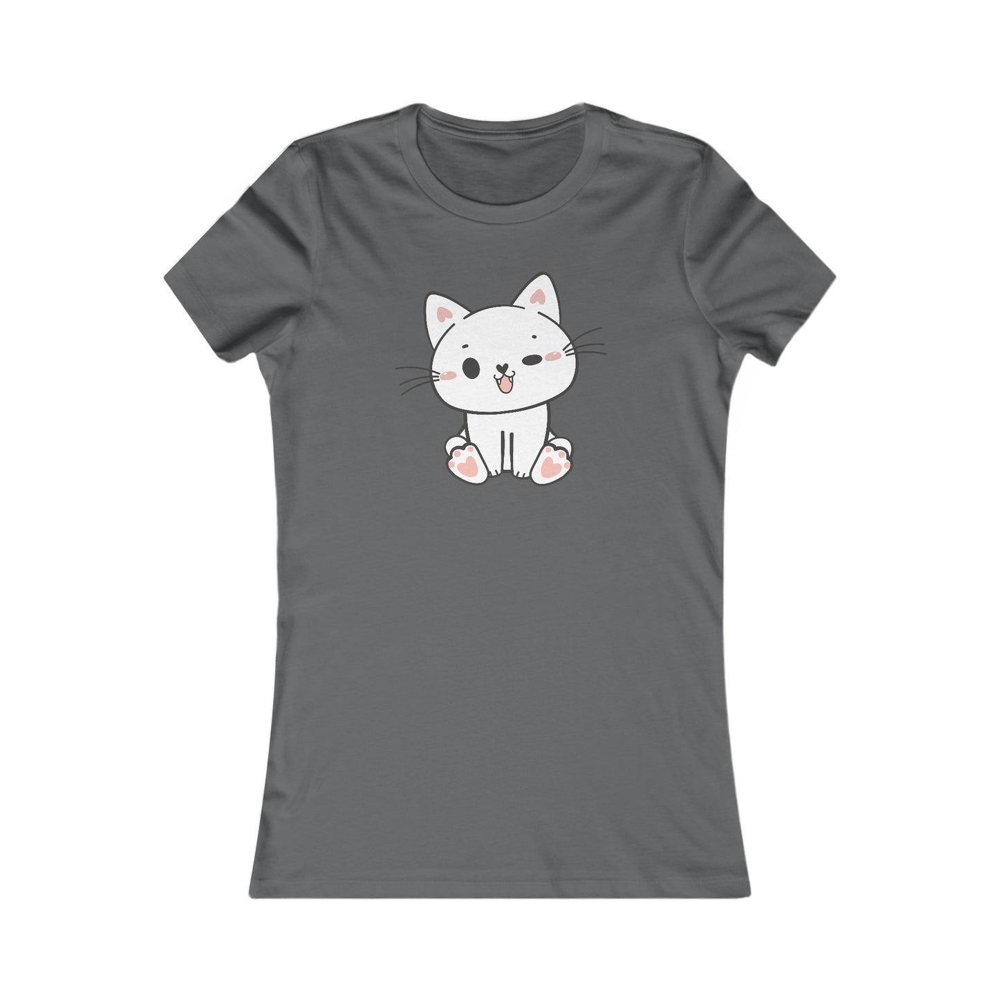 Cute Cat Fitted Tee