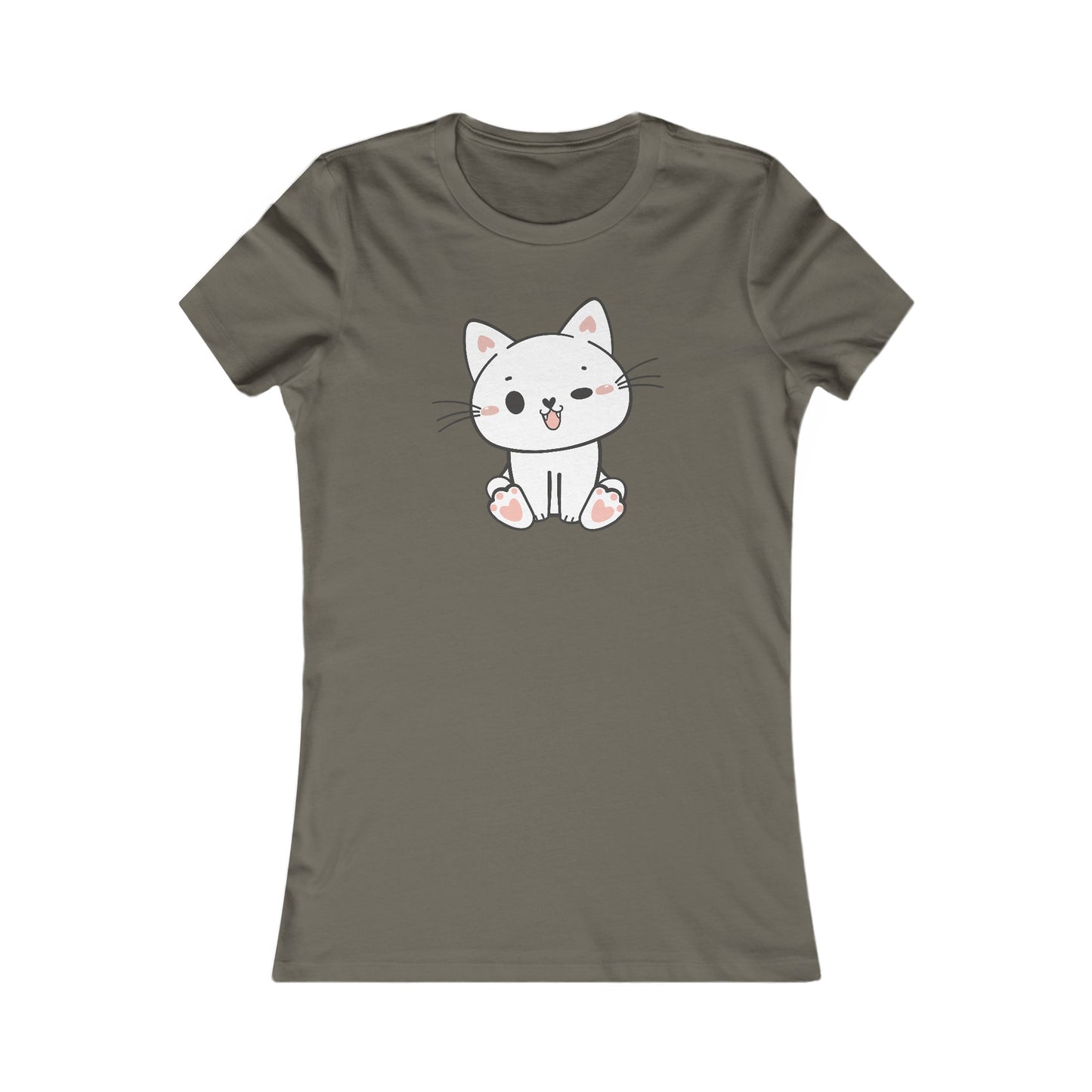 Cute Cat Fitted Tee