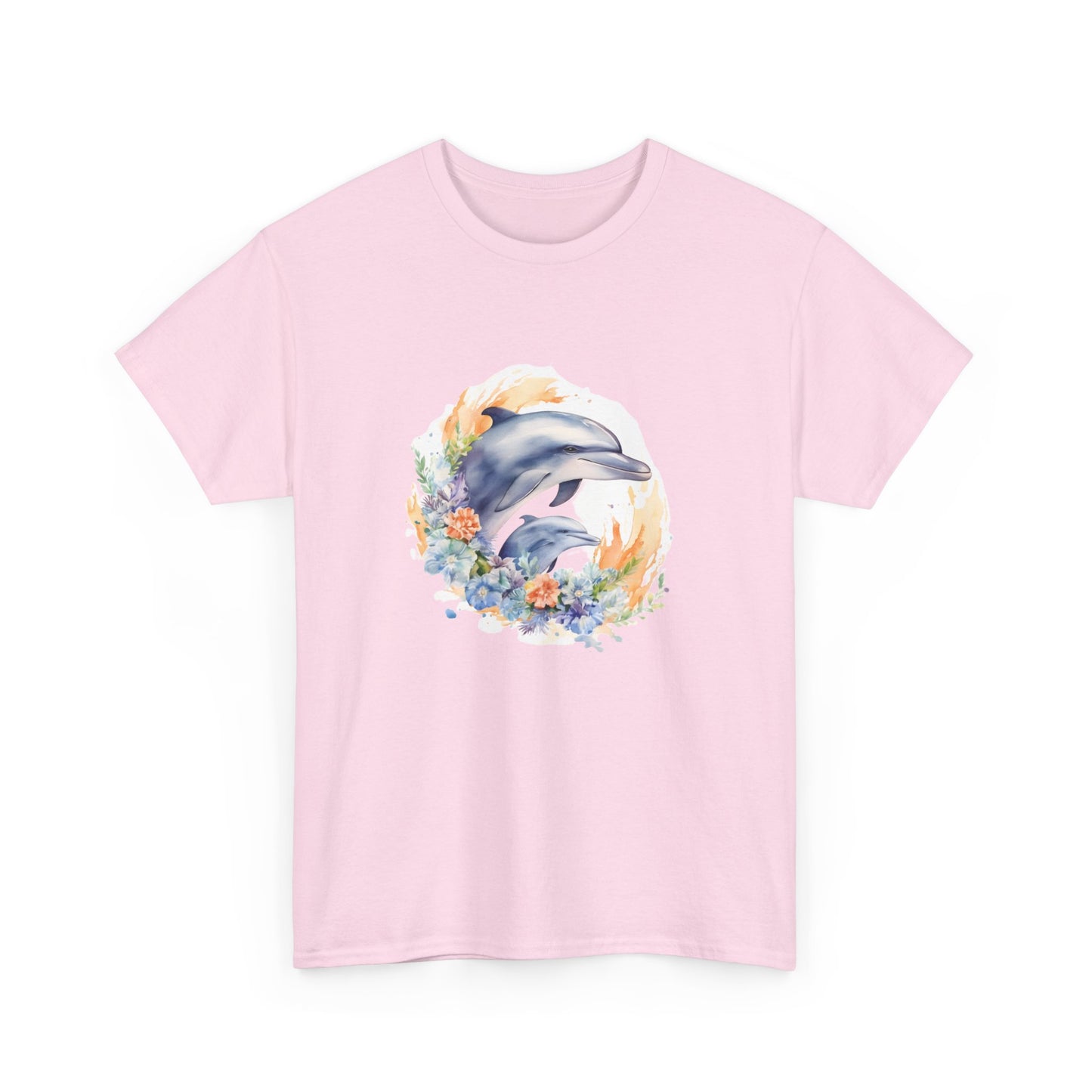 Watercolor Dolphins Short Sleeve Tee