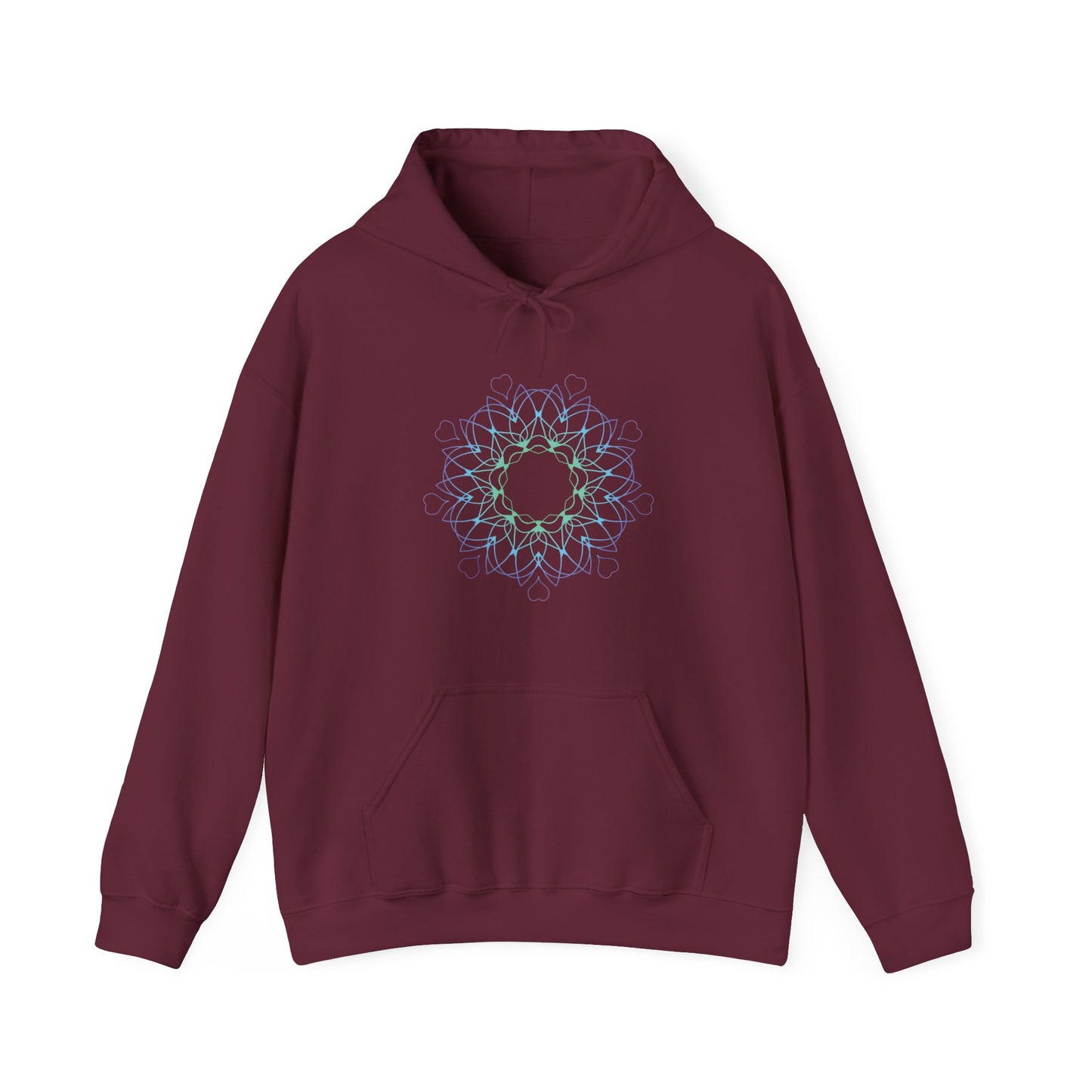 Colorful Mandala Hooded Sweatshirt (007)