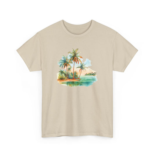 Watercolor Beach Short Sleeve Tee