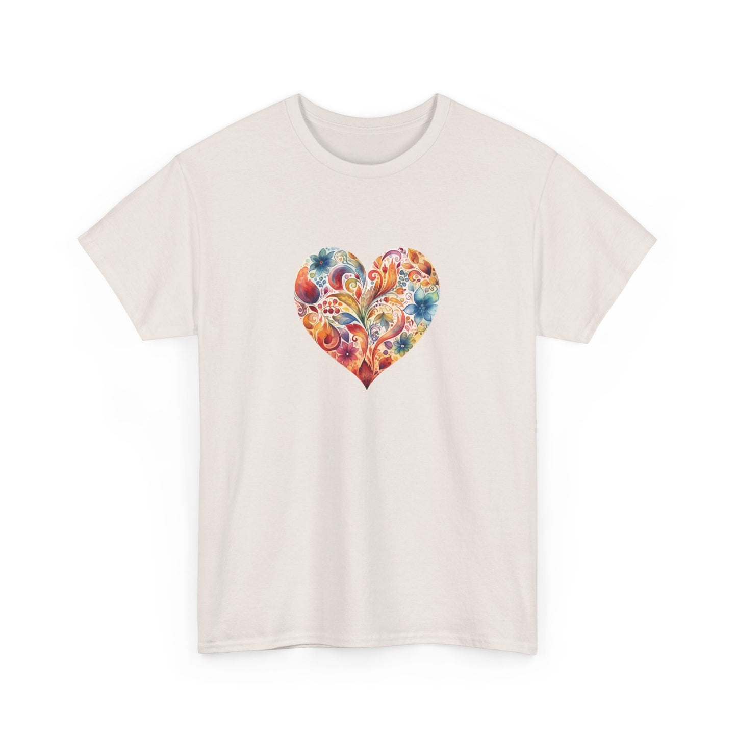Watercolor Heart Short Sleeve Tee 002