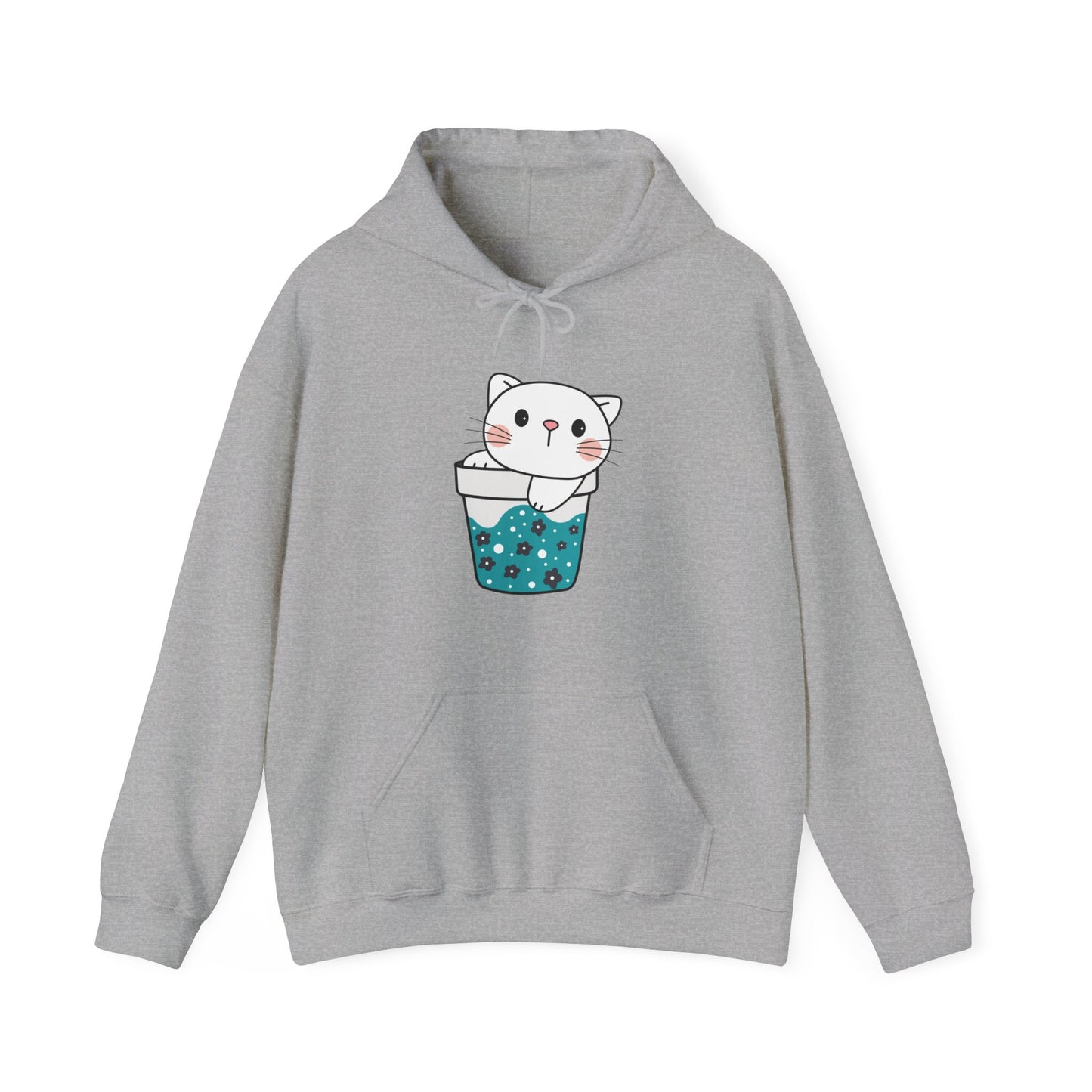 Cute Cat Cup Hooded Sweatshirt